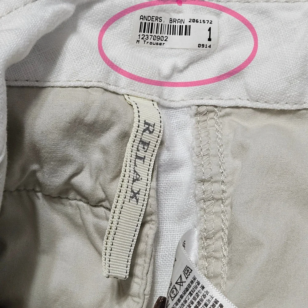 Tommy Bahama Relax Mens 30 Off White 100% Linen Straight Leg Coastal Pants
